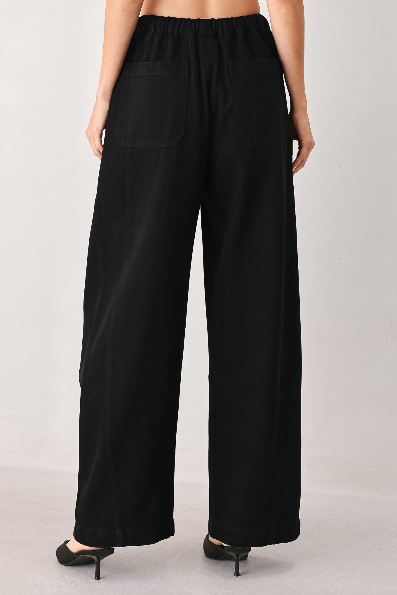 NIGHTSHADE FLOWY DRAWSTRING WOVEN PANTS Flying Tomato