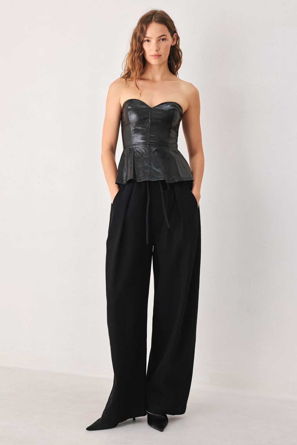 NIGHTSHADE FLOWY DRAWSTRING WOVEN PANTS Flying Tomato