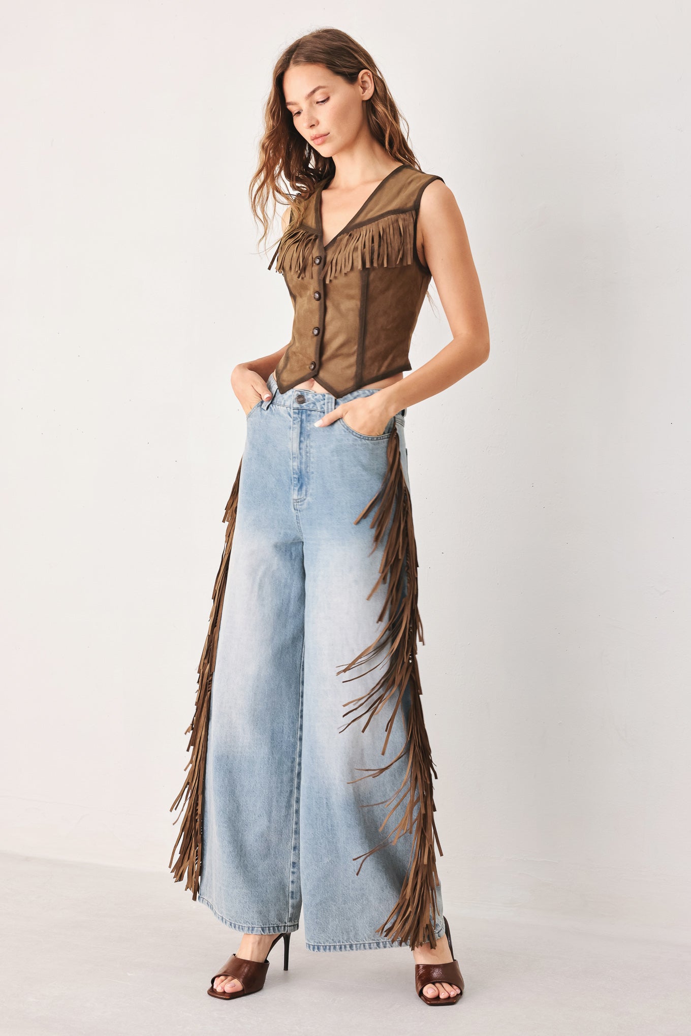 NASHVILLE SIDE WASHED DENIM PANTS Flying Tomato
