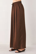 CANYON BROWN ELASTIC WAIST WOVEN PANTS Flying Tomato