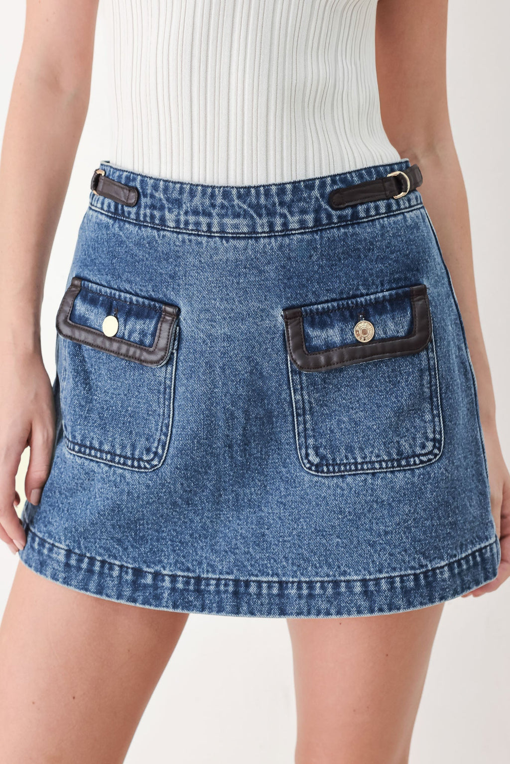 VINTAGE DENIM RENDEZVOUS DENIM SKORT Flying Tomato