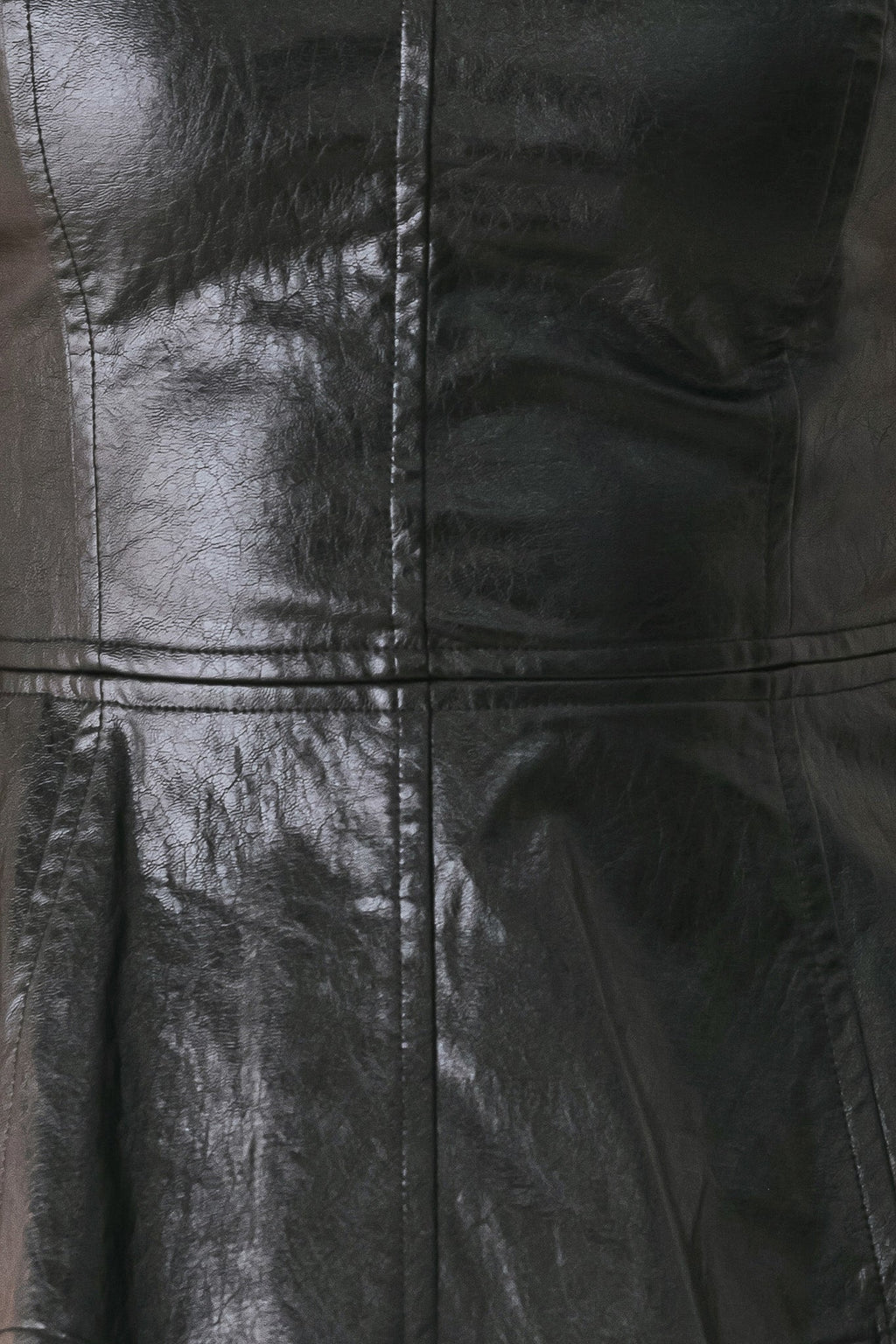 FORBIDDEN LOVE SWEETHEART FAUX LEATHER TOP Flying Tomato