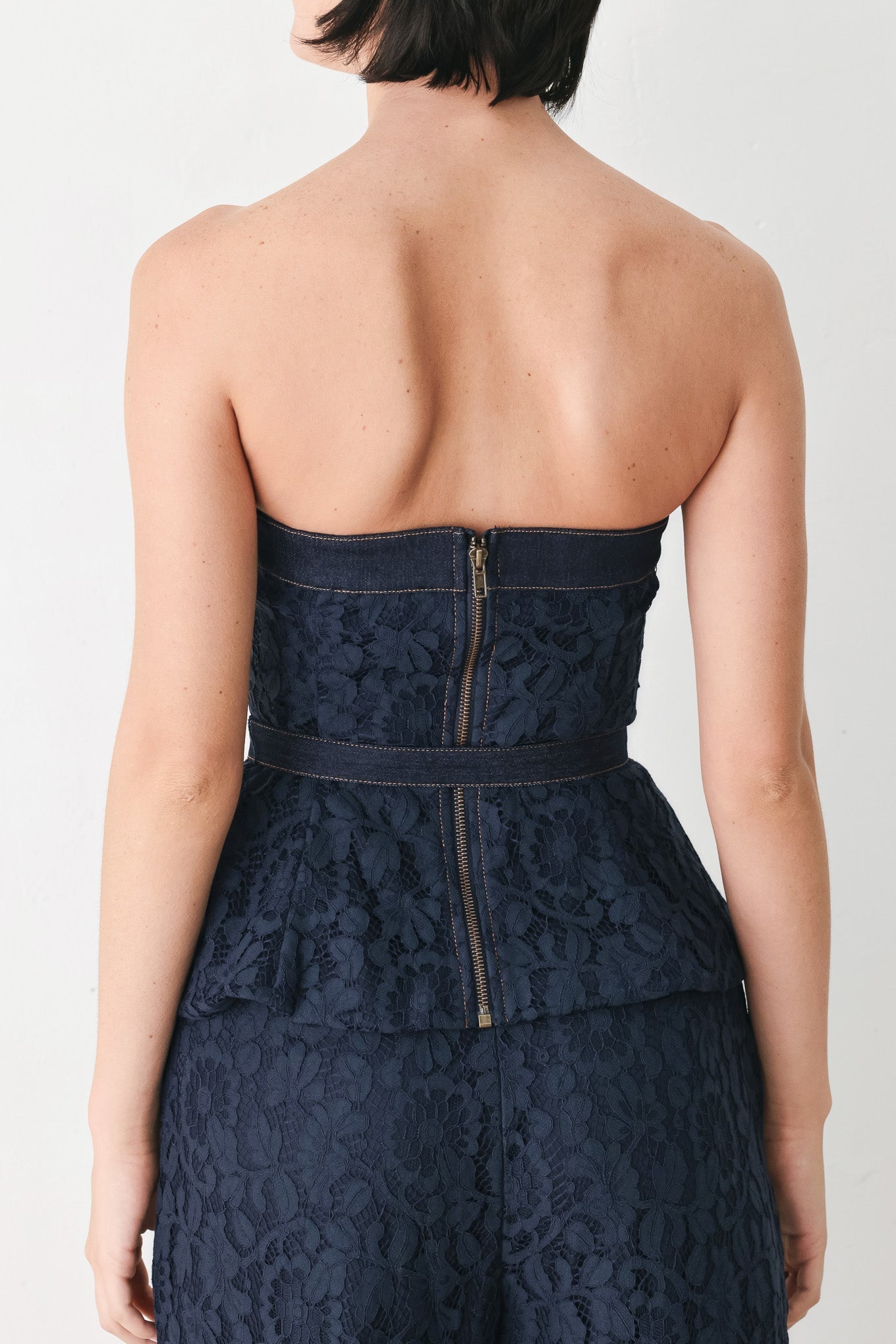 MIDNIGHT PETAL FLOW WOVEN LACE TOP Flying Tomato