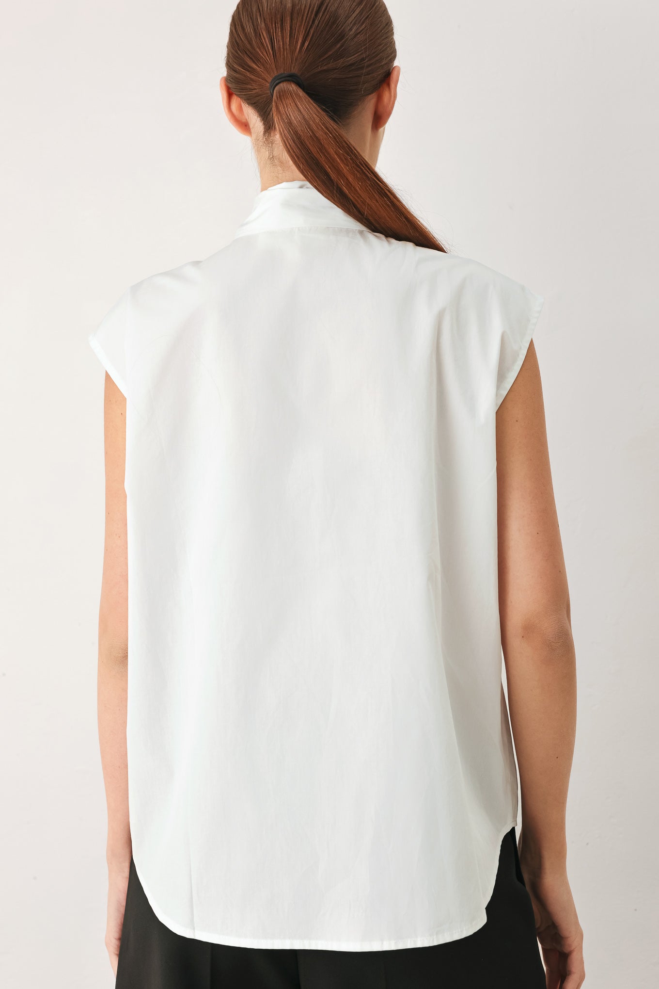 MODERN STATEMENT BOW WOVEN TOP Flying Tomato