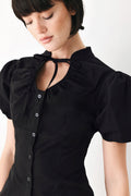 WHITE ROSE DAYDREAM WOVEN TOP Flying Tomato