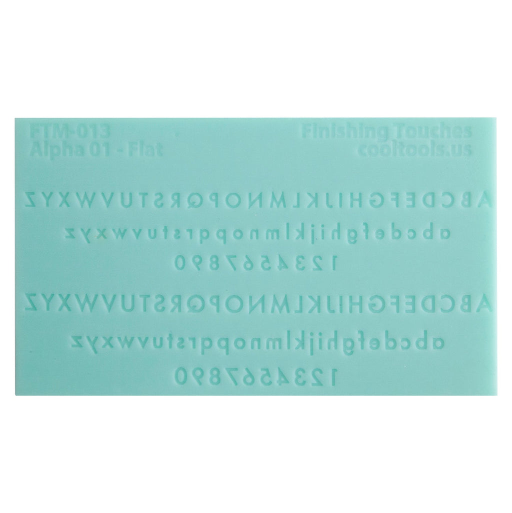 Finishing Touches Mold - Alphabet 1 Flat Cool Tools
