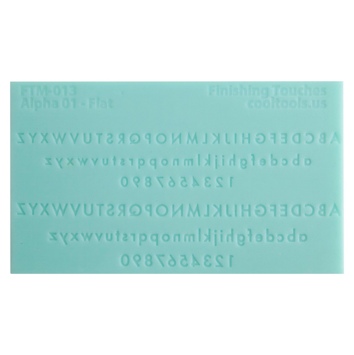 Finishing Touches Mold - Alphabet 1 Flat Cool Tools
