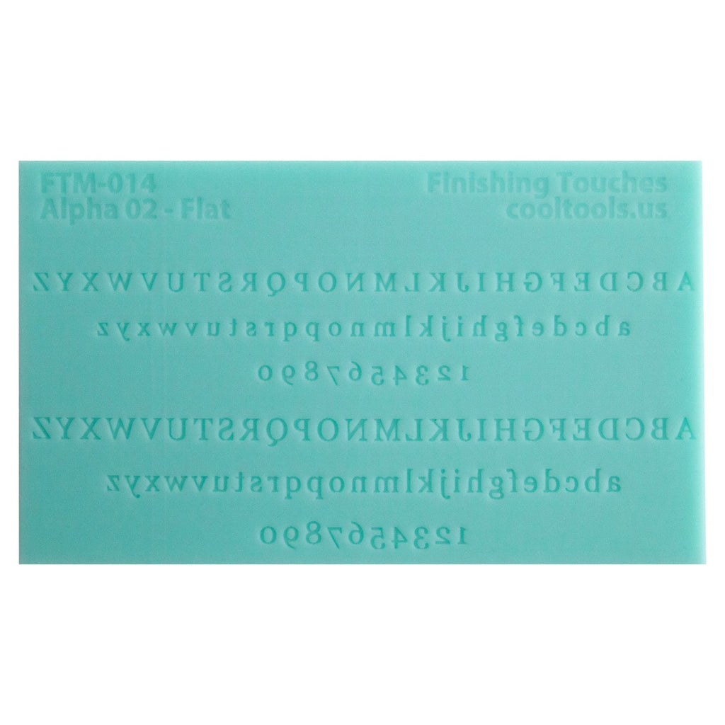 Finishing Touches Mold - Alphabet 2 Flat Cool Tools
