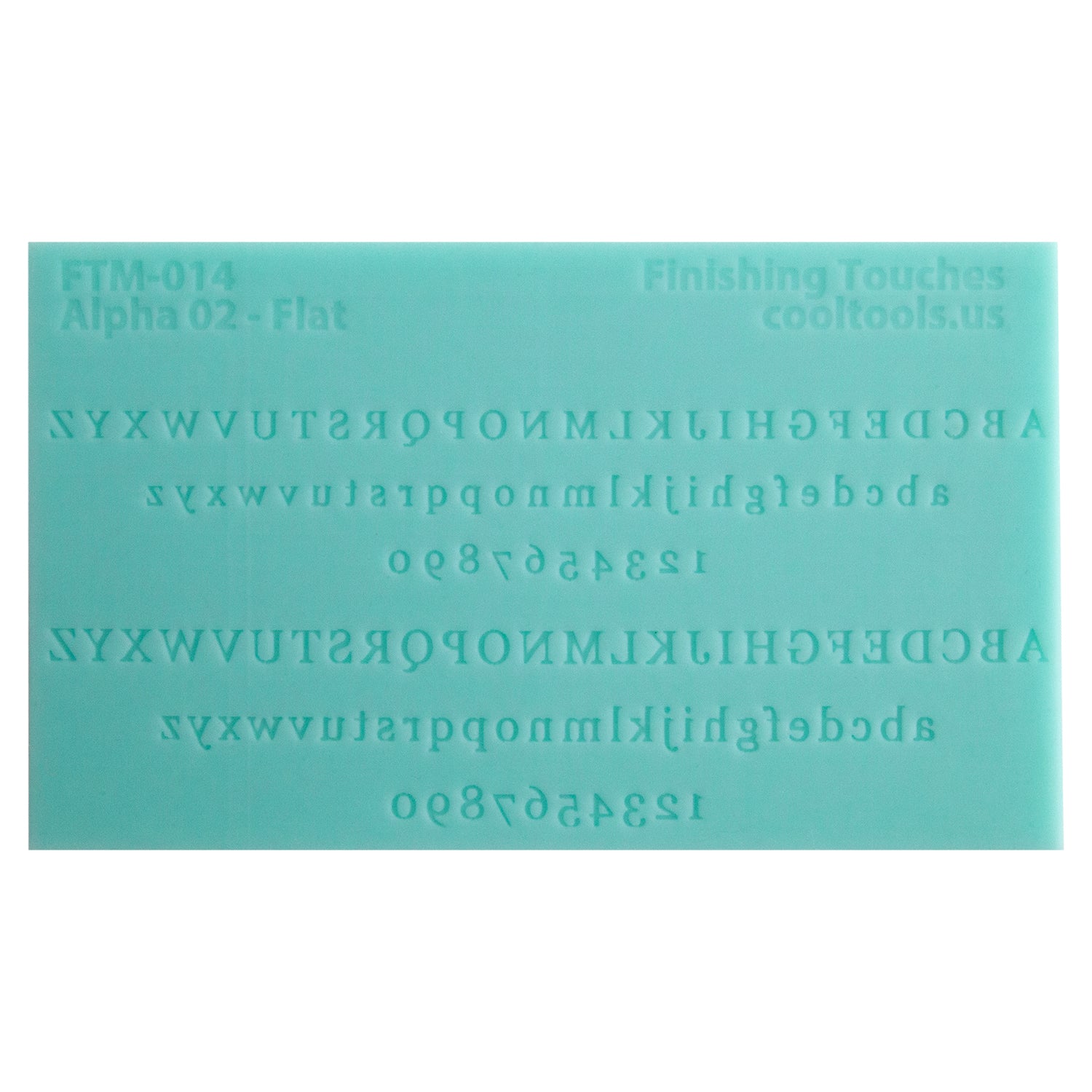 Finishing Touches Mold - Alphabet 2 Flat Cool Tools