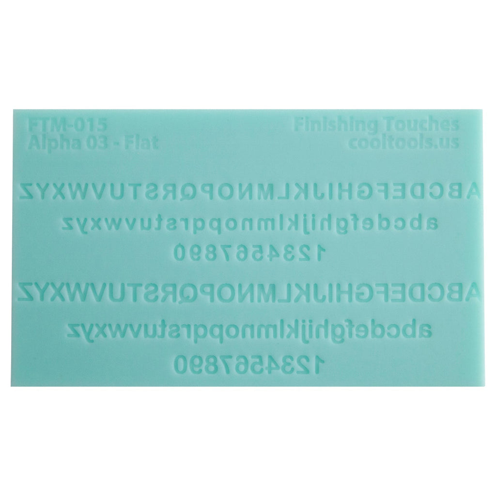 Finishing Touches Mold - Alphabet 3 Flat Cool Tools