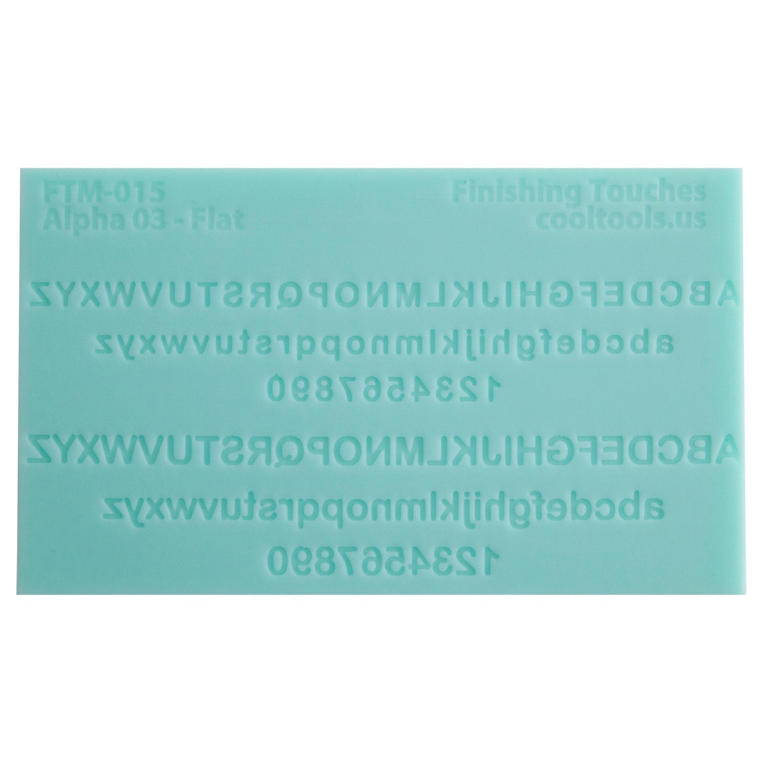Finishing Touches Mold - Alphabet 3 Flat Cool Tools