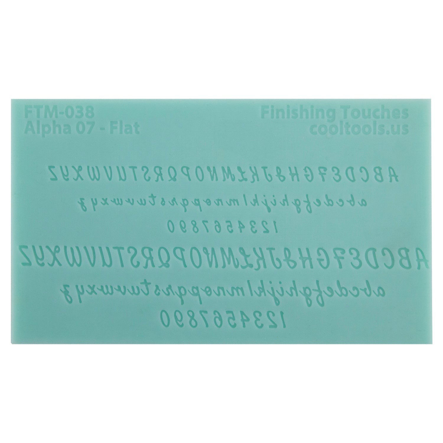Finishing Touches Mold - Alphabet 7 - Flat Cool Tools