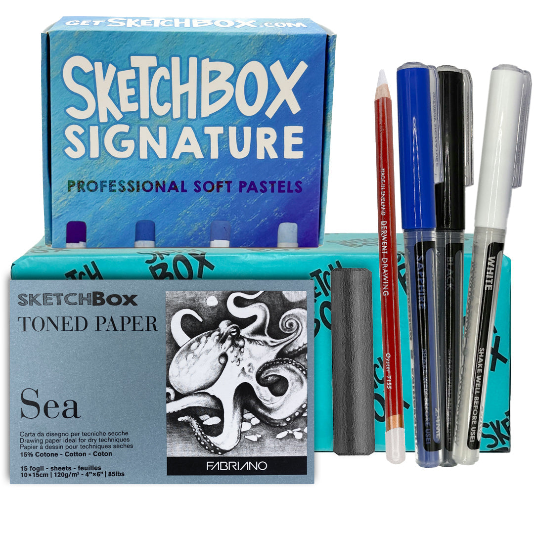 Monochromatic Pastel Basic Box ShopSketchBox