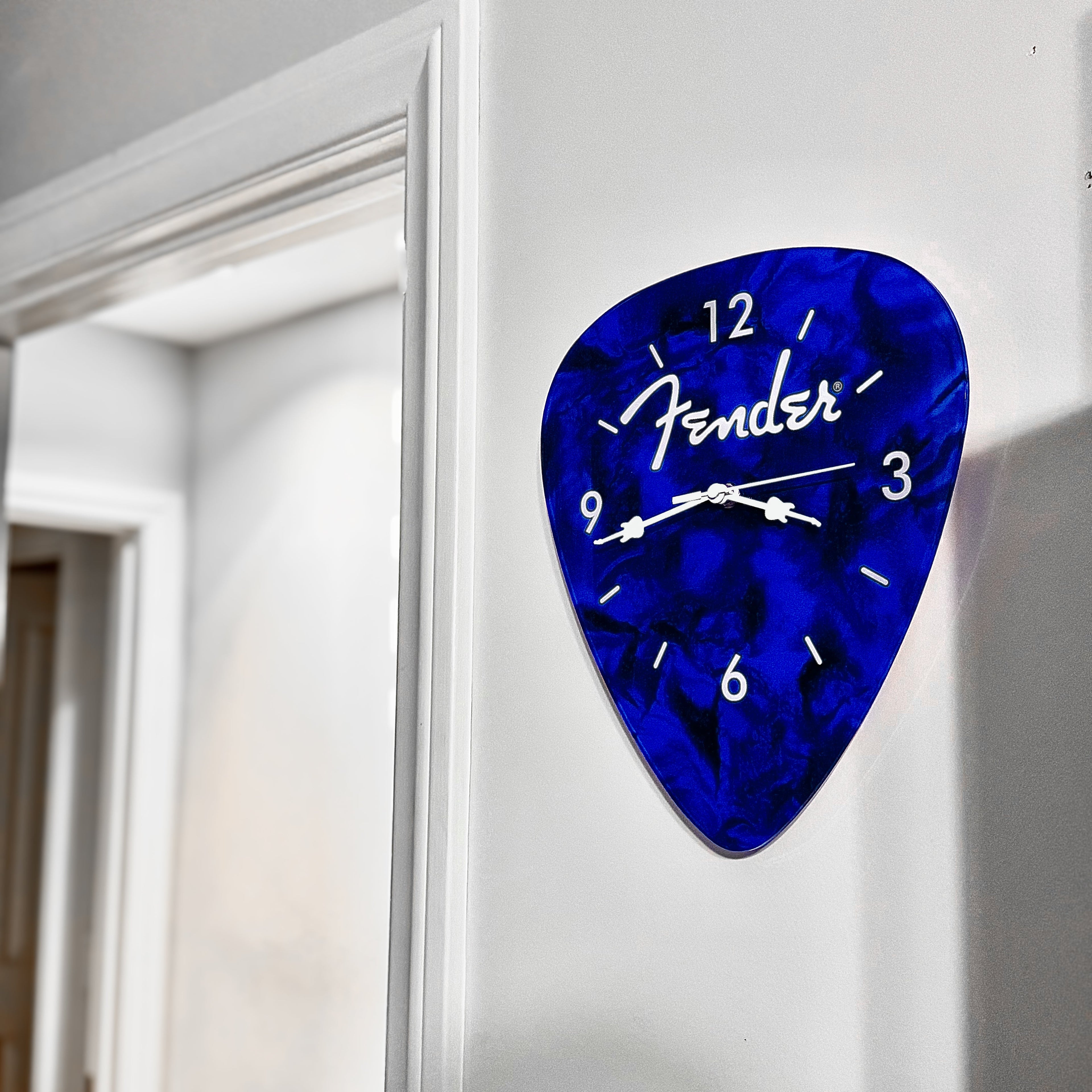 Fender Guitar Pick Wall Clock x Blue Pluginz Keychains