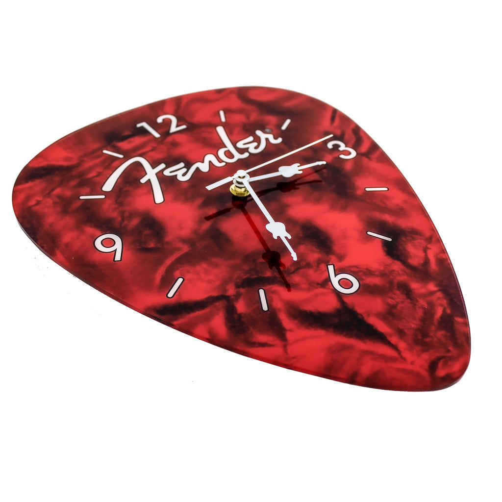 Fender Guitar Pick Wall Clock x Red Pluginz Keychains