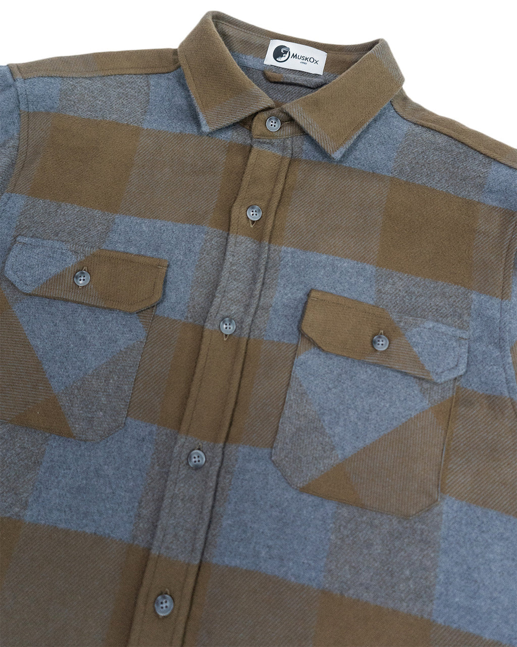 Field Grand Flannel, Caper Green MuskOx Flannels