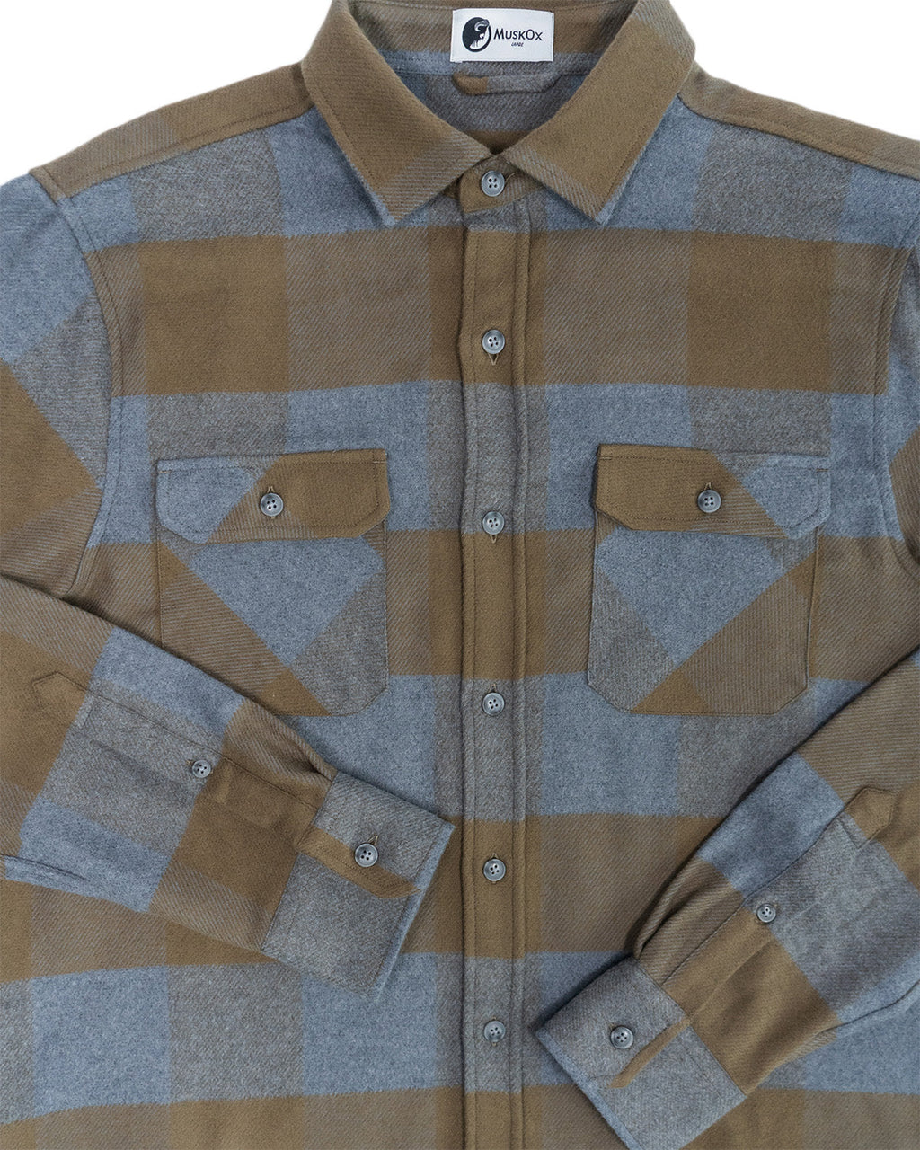 Field Grand Flannel, Caper Green MuskOx Flannels