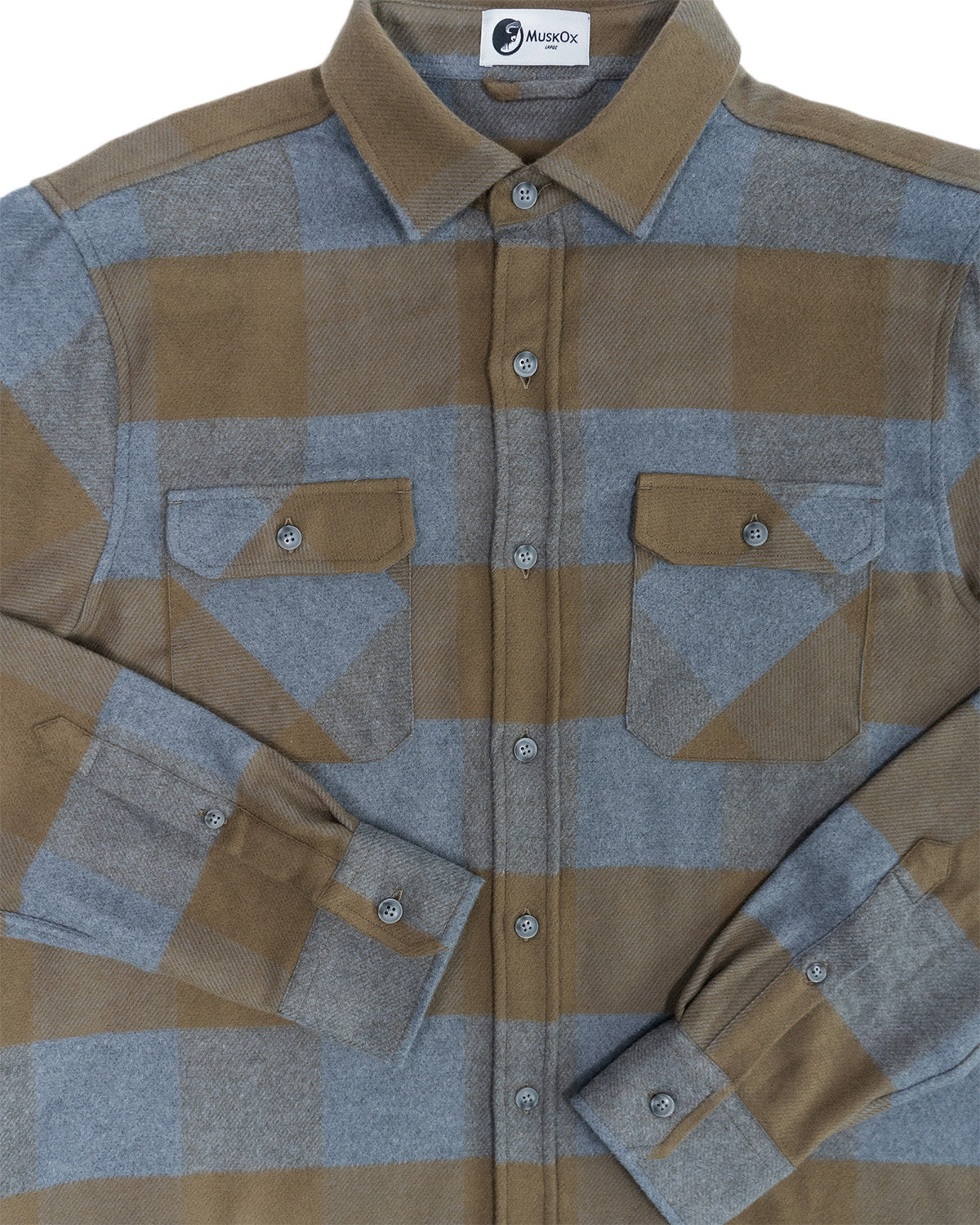 Field Grand Flannel, Caper Green MuskOx Flannels