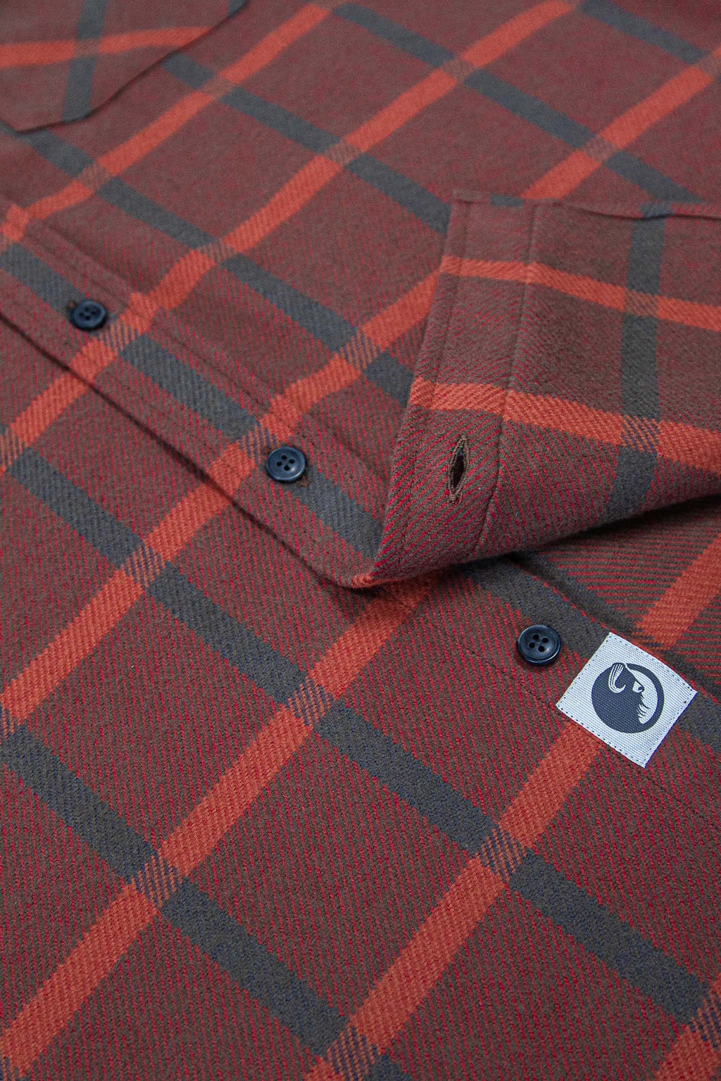 Field Grand Flannel, Brick Windowpane MuskOx Flannels
