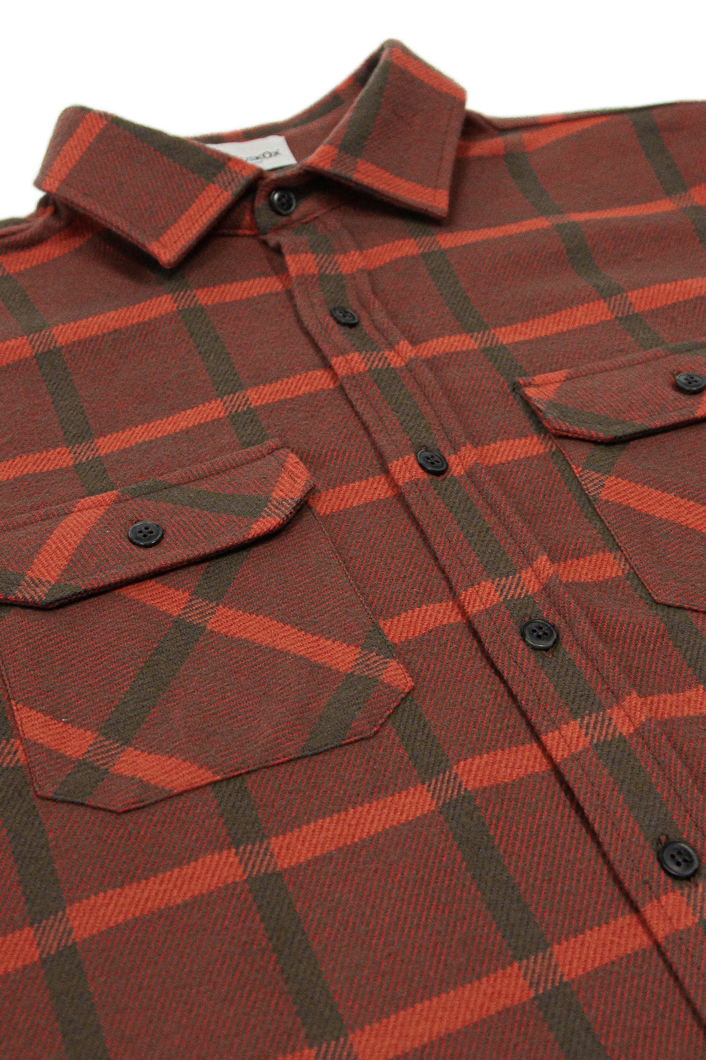 Field Grand Flannel, Brick Windowpane MuskOx Flannels