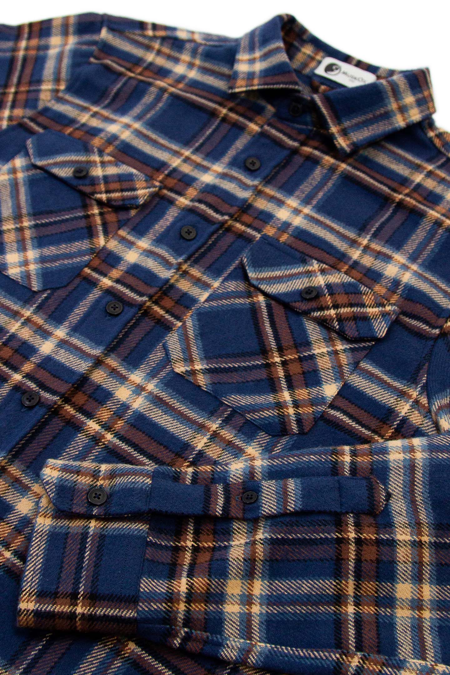 Field Grand Flannel, Pecan Plaid MuskOx Flannels