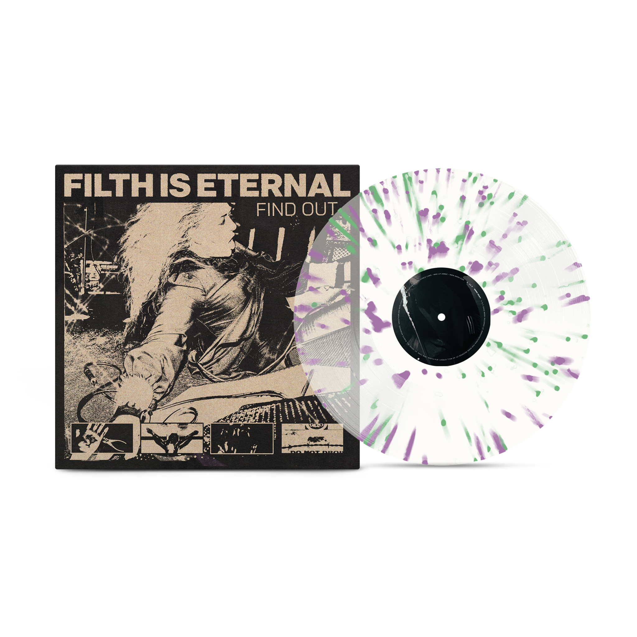 Filth Is Eternal - Find Out Spring Green & Violet Splatter Vinyl MNRK Heavy