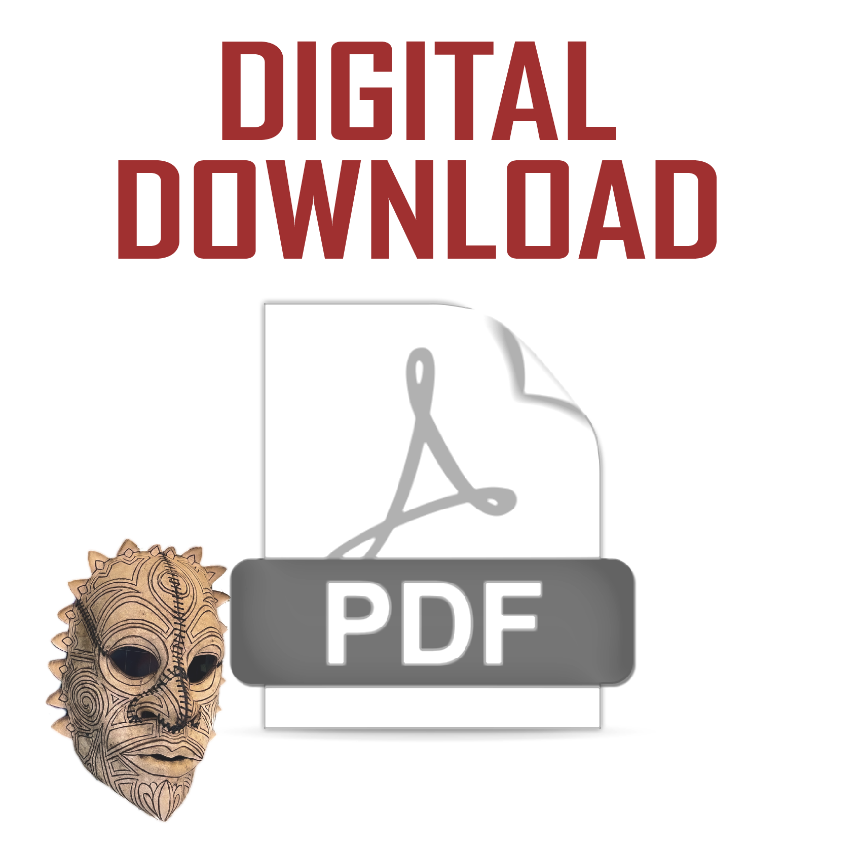 Leather Tribal Mask Printable Pattern Bundle — Intermediate + Advanced Rockwell Masks