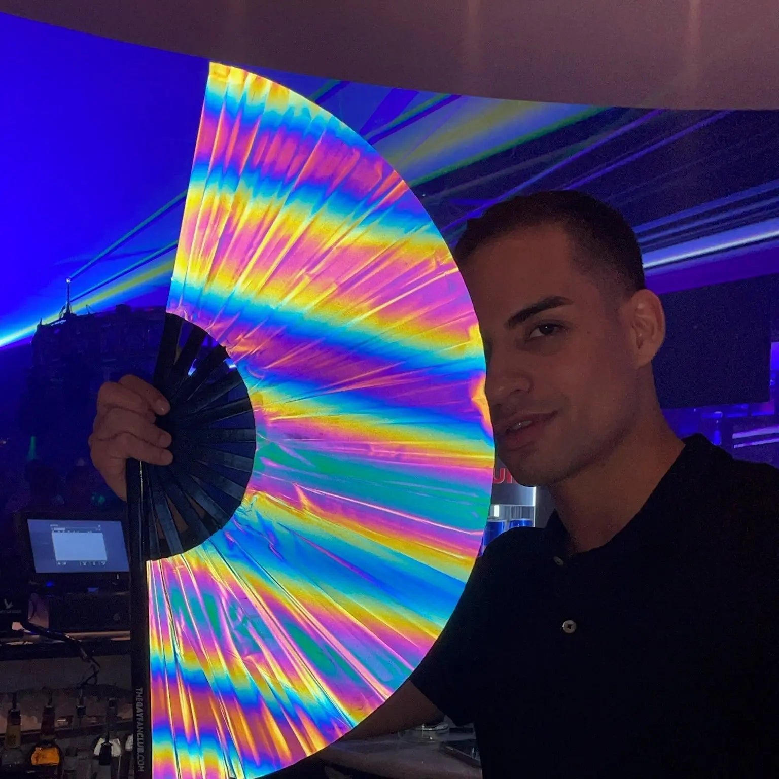 Eclipse Reflective Rainbow Fan The Gay Fan Club