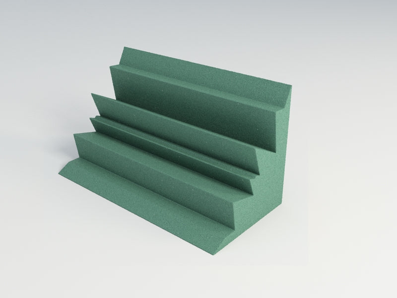 Acoustic Foam Corner Bass Traps, 12 x 12 x 24 Inch, NRC 1.20, 13 Colors SoundAssured