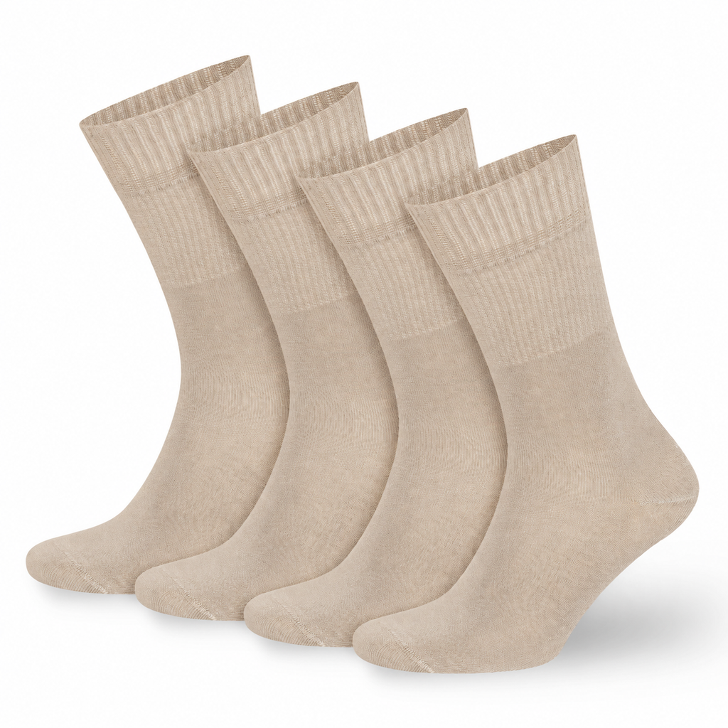 Men’s & Women’s Bamboo Diabetic Crew Socks 4-Pack Bambooven
