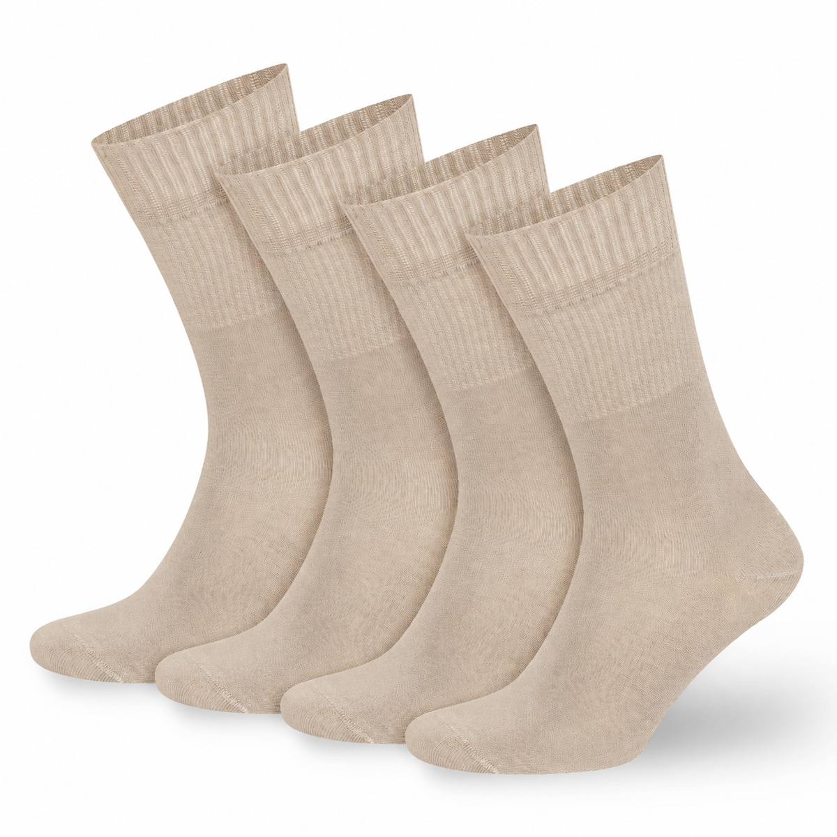 Men’s & Women’s Bamboo Diabetic Crew Socks 4-Pack Bambooven