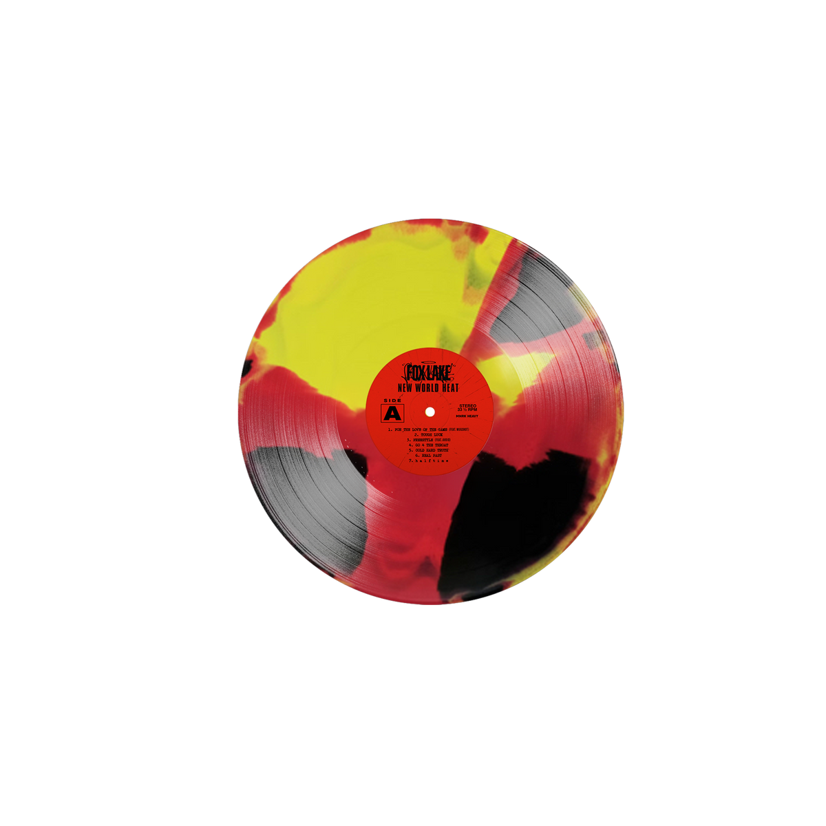 Fox Lake - New World Heat Canary Yellow Magenta and Black Vinyl MNRK Heavy