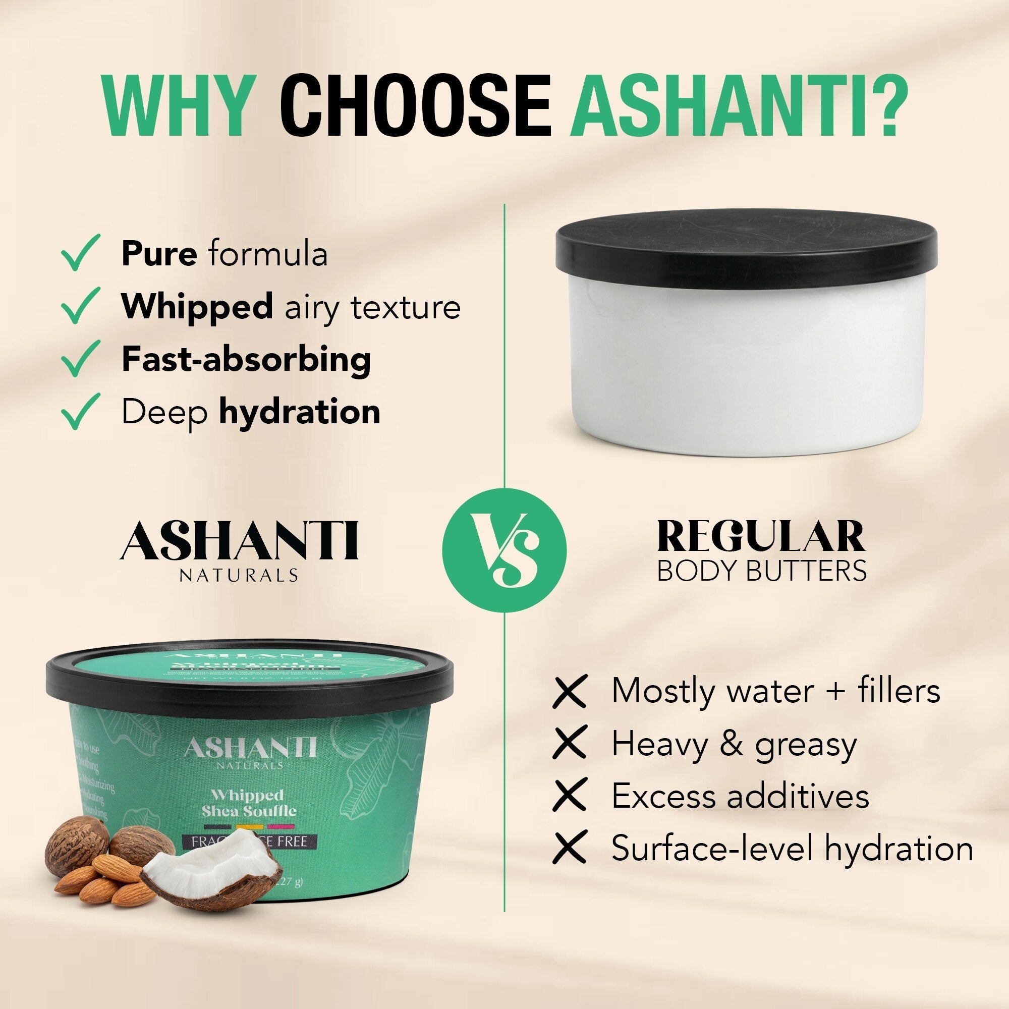 Shea Souffle - Fragrance Free AshantiNaturals
