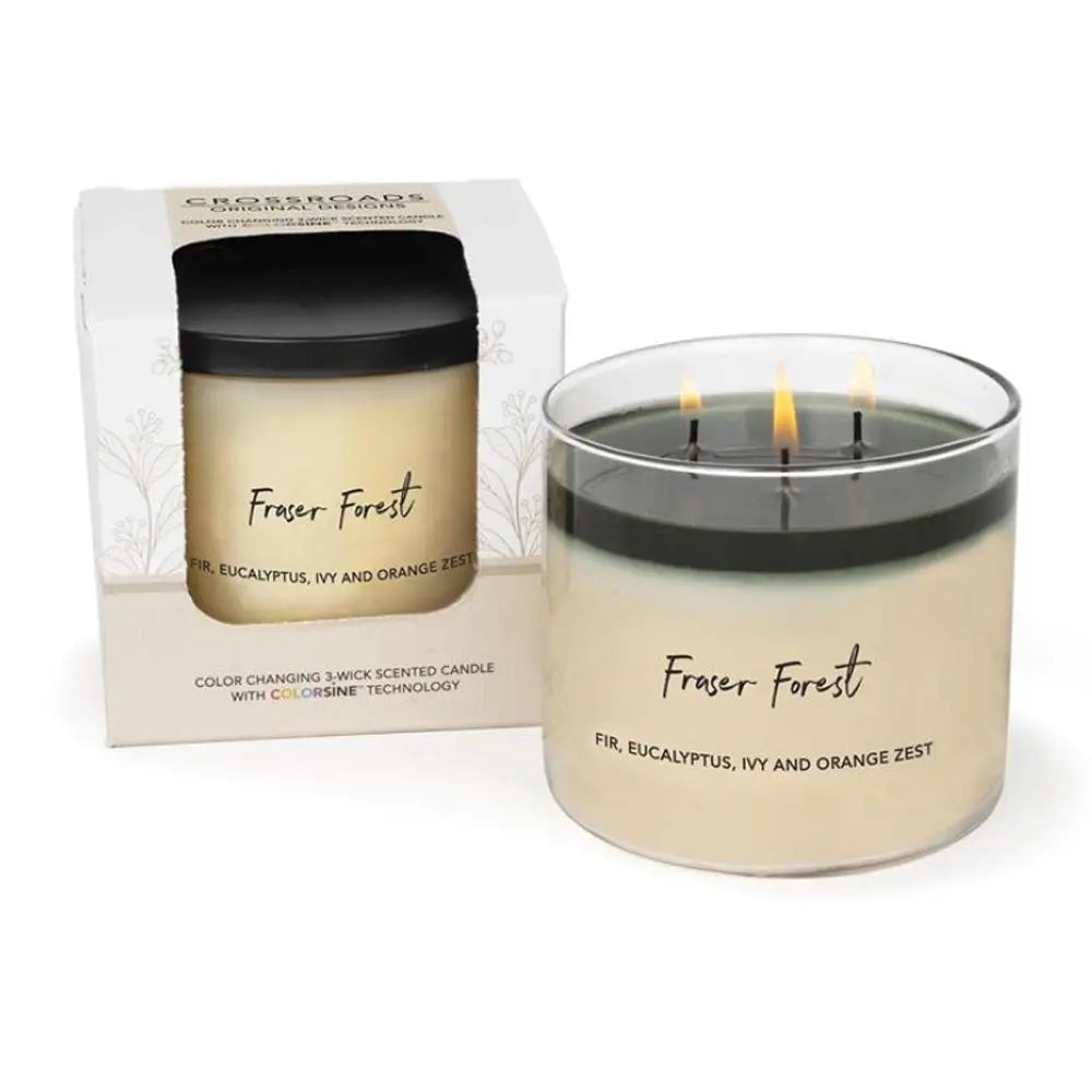 Crossroads Color Changing 3 Wick Jar Candle FashionMojos.com