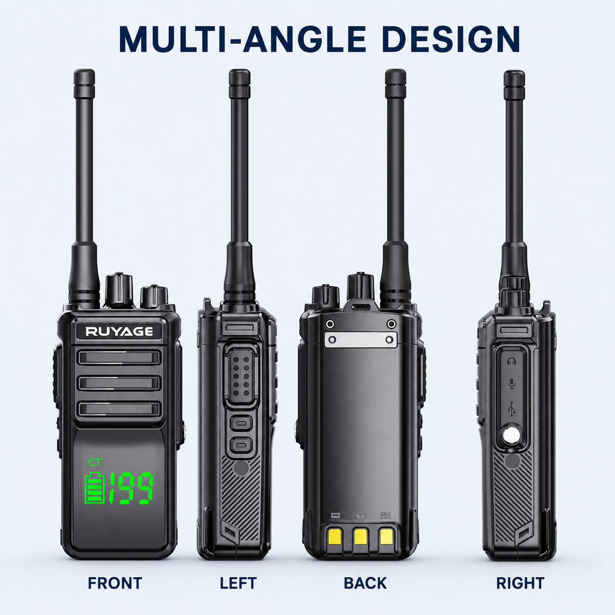 RUYAGE T30 10W IP68 Waterproof VHF/UHF Walkie Talkie Ruyage Radio