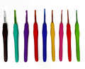 Ergonomic Crochet Hook Set – 9 Piece (2mm–6mm) with Soft Rubber Handles Craft Easy Tools