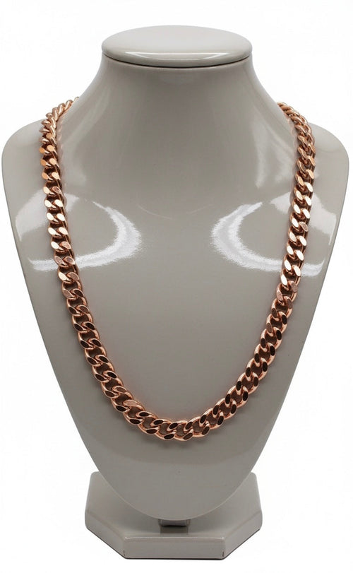 Pure Handcrafted Heavy .999 Copper Cuban Link The Vibez Shop