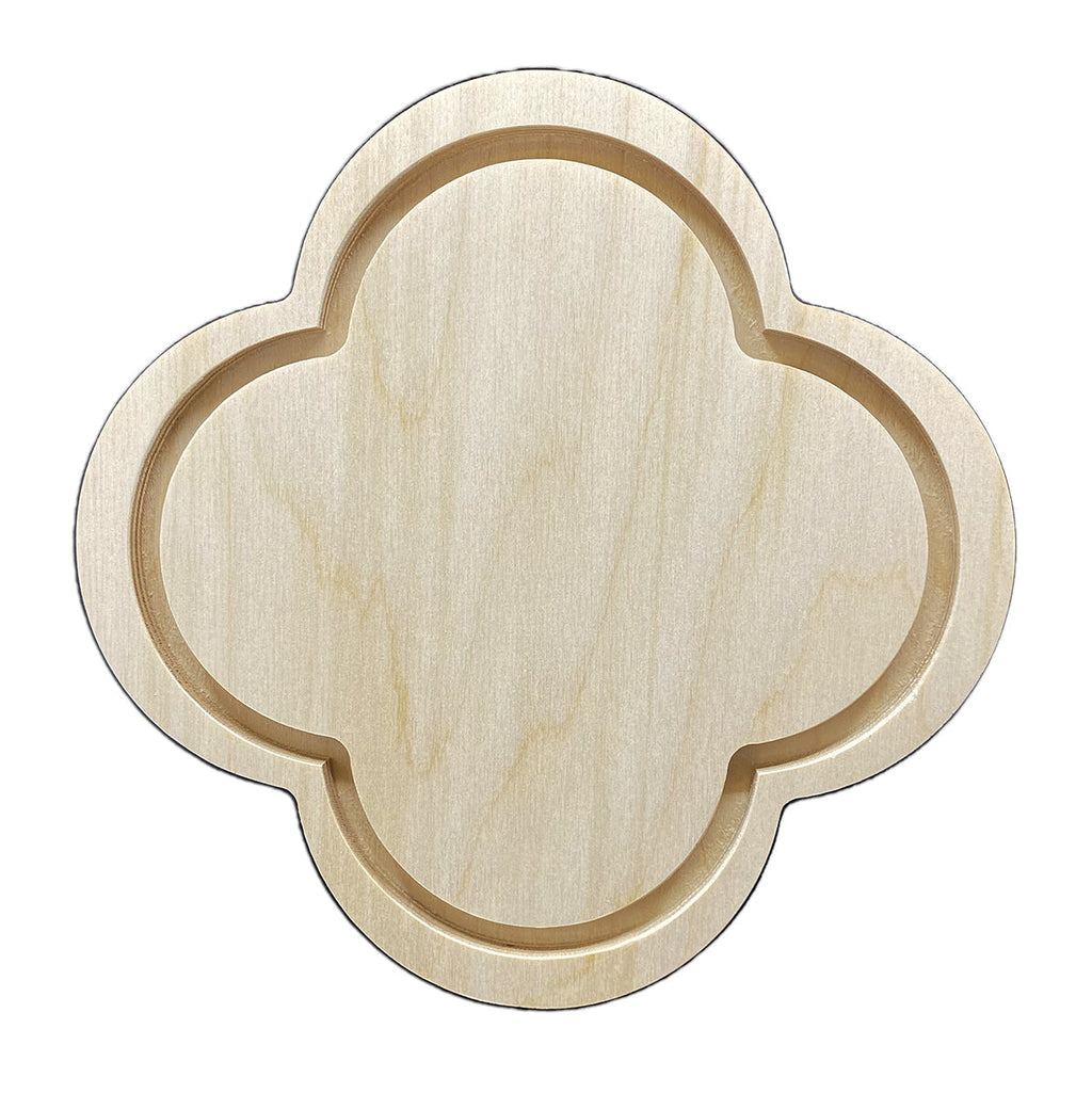 Trekell Gothic Rounded Quatrefoil Floater Panel - Wood Painting Canvas Trekell Art Supplies