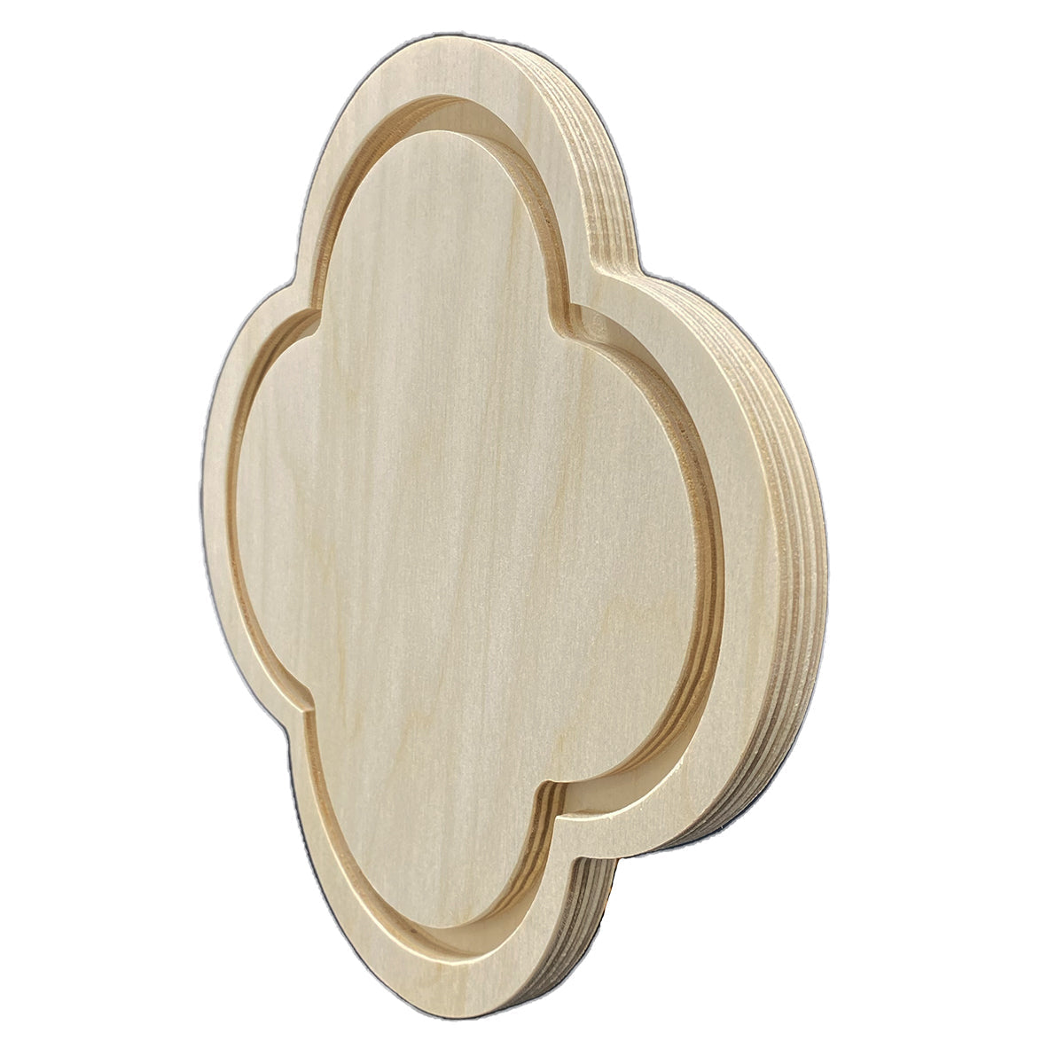 Trekell Gothic Rounded Quatrefoil Floater Panel - Wood Painting Canvas Trekell Art Supplies