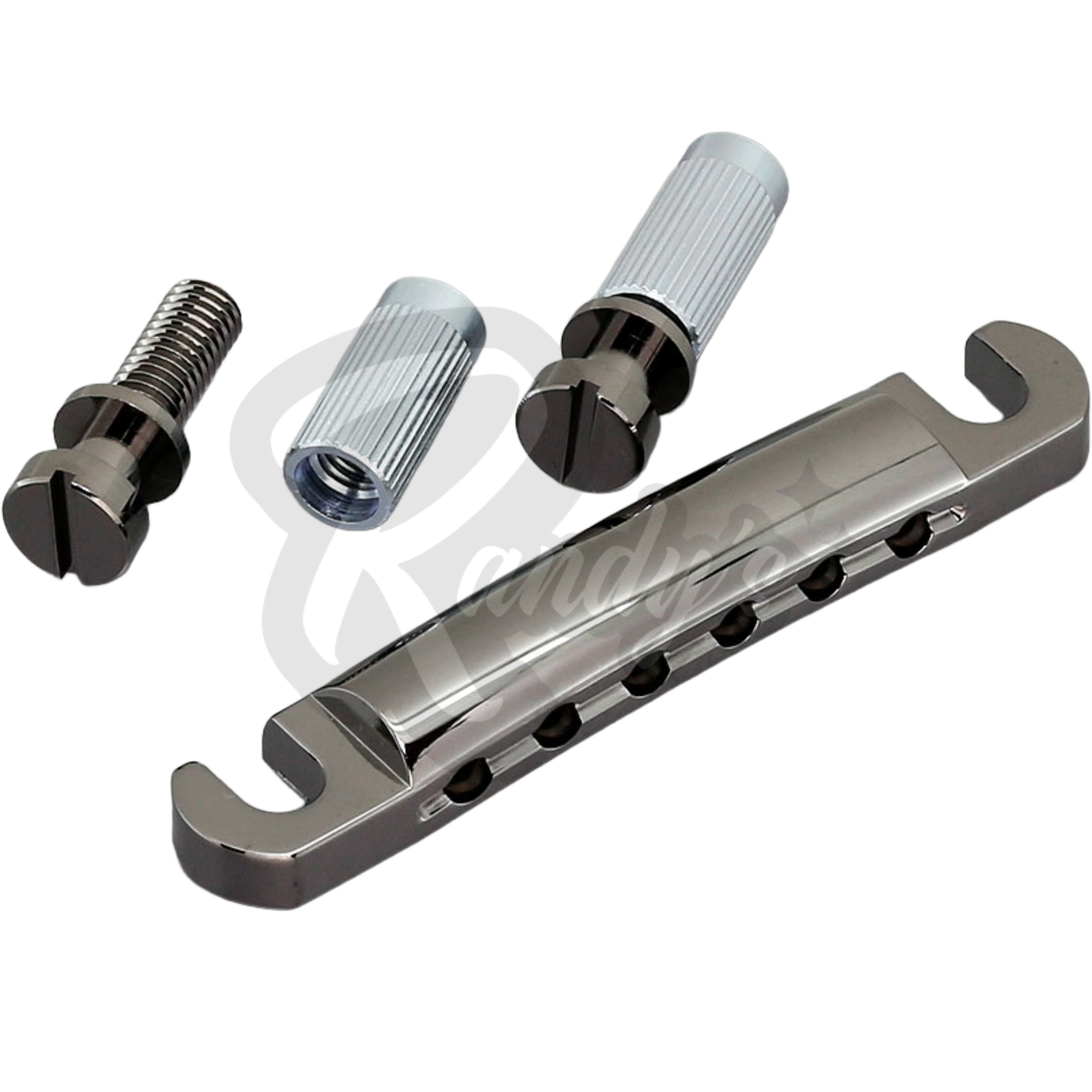 Lightweight Stop Bar Tailpiece w/ Studs & Anchors (Aluminum) - Fits Gibson® & Epiphone® Randy's LLC