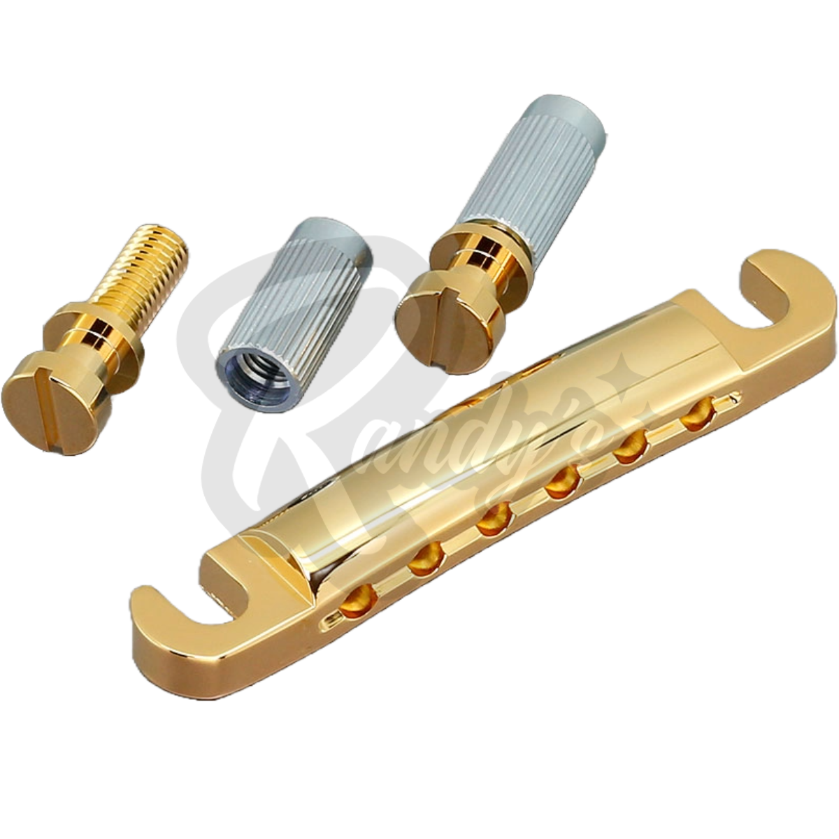 Stop Bar Tailpiece w/ Studs & Anchors (Zinc) - Fits Gibson® & Epiphone® Randy's LLC