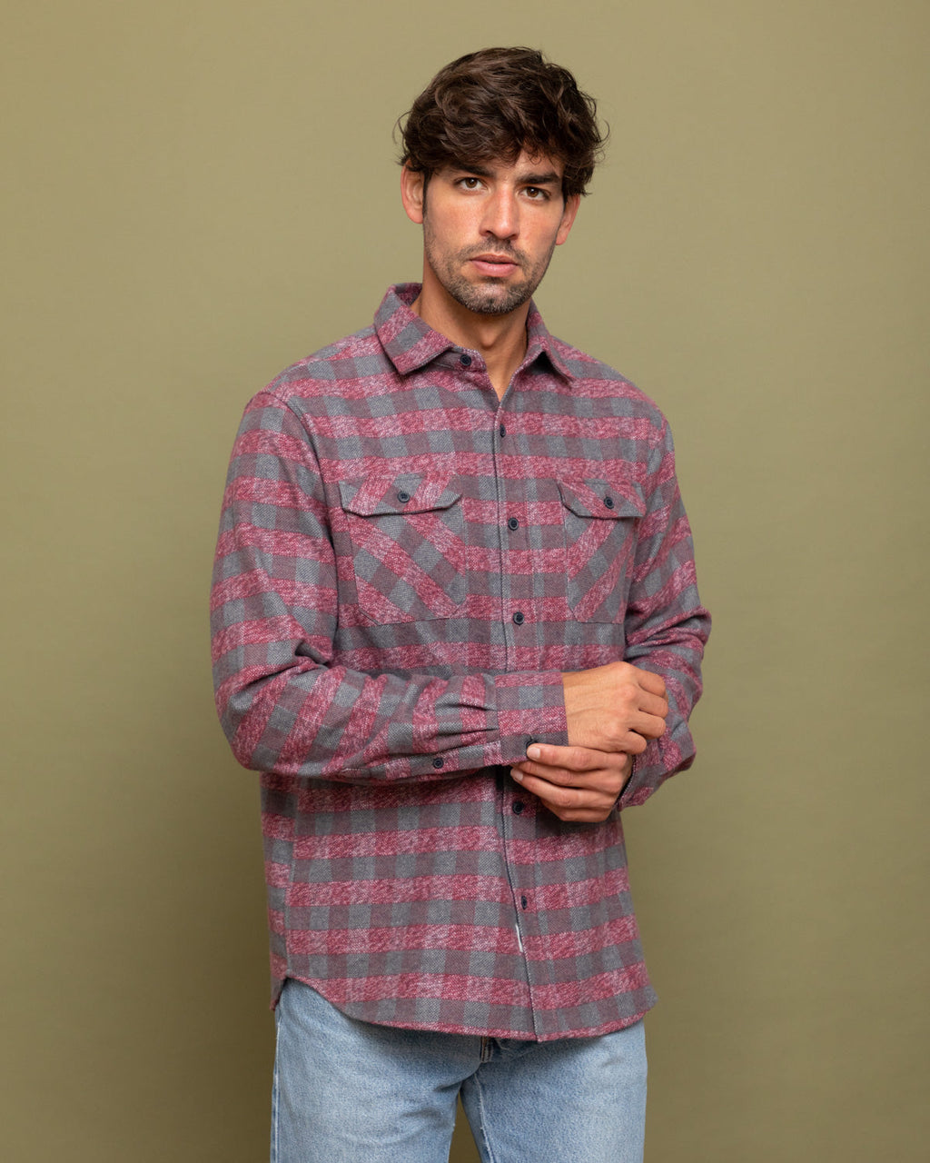 Grand Flannel, Burgundy MuskOx Flannels