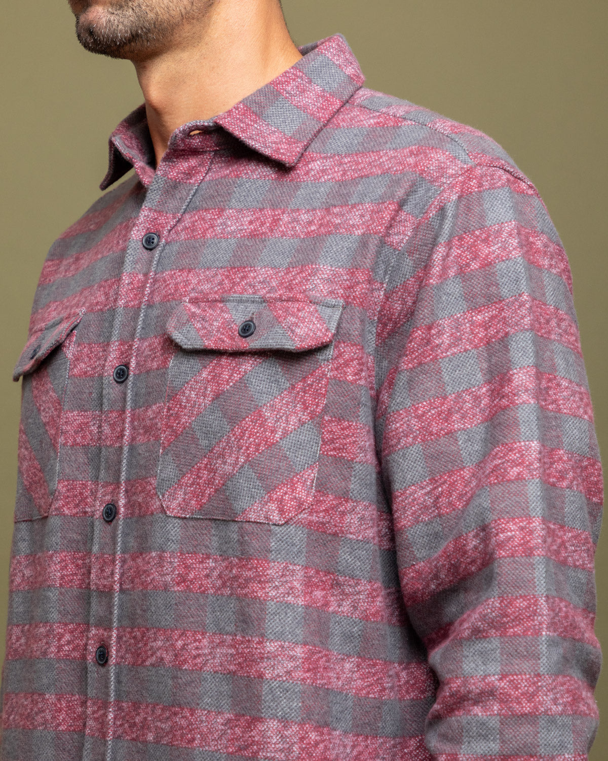 Grand Flannel, Burgundy MuskOx Flannels