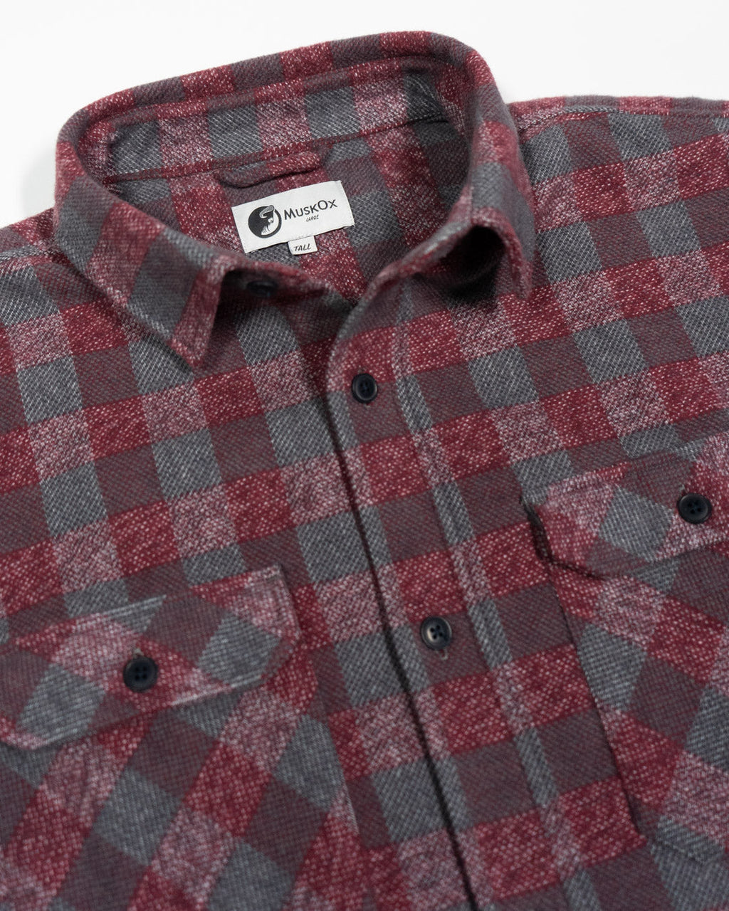 Grand Flannel, Burgundy MuskOx Flannels