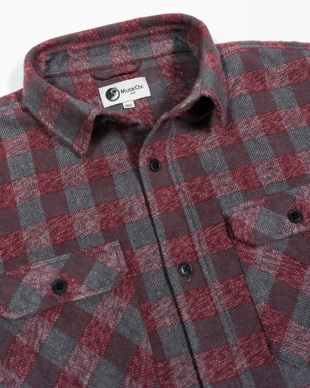 Grand Flannel, Burgundy MuskOx Flannels