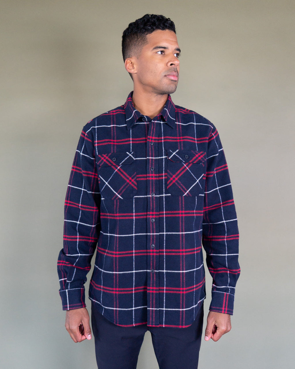 Grand Flannel, Marine Plaid MuskOx Flannels