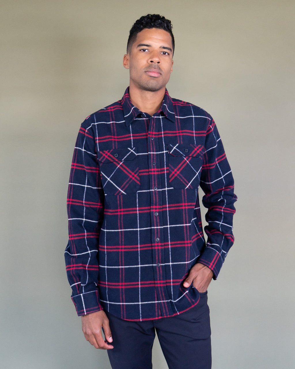 Grand Flannel, Marine Plaid MuskOx Flannels