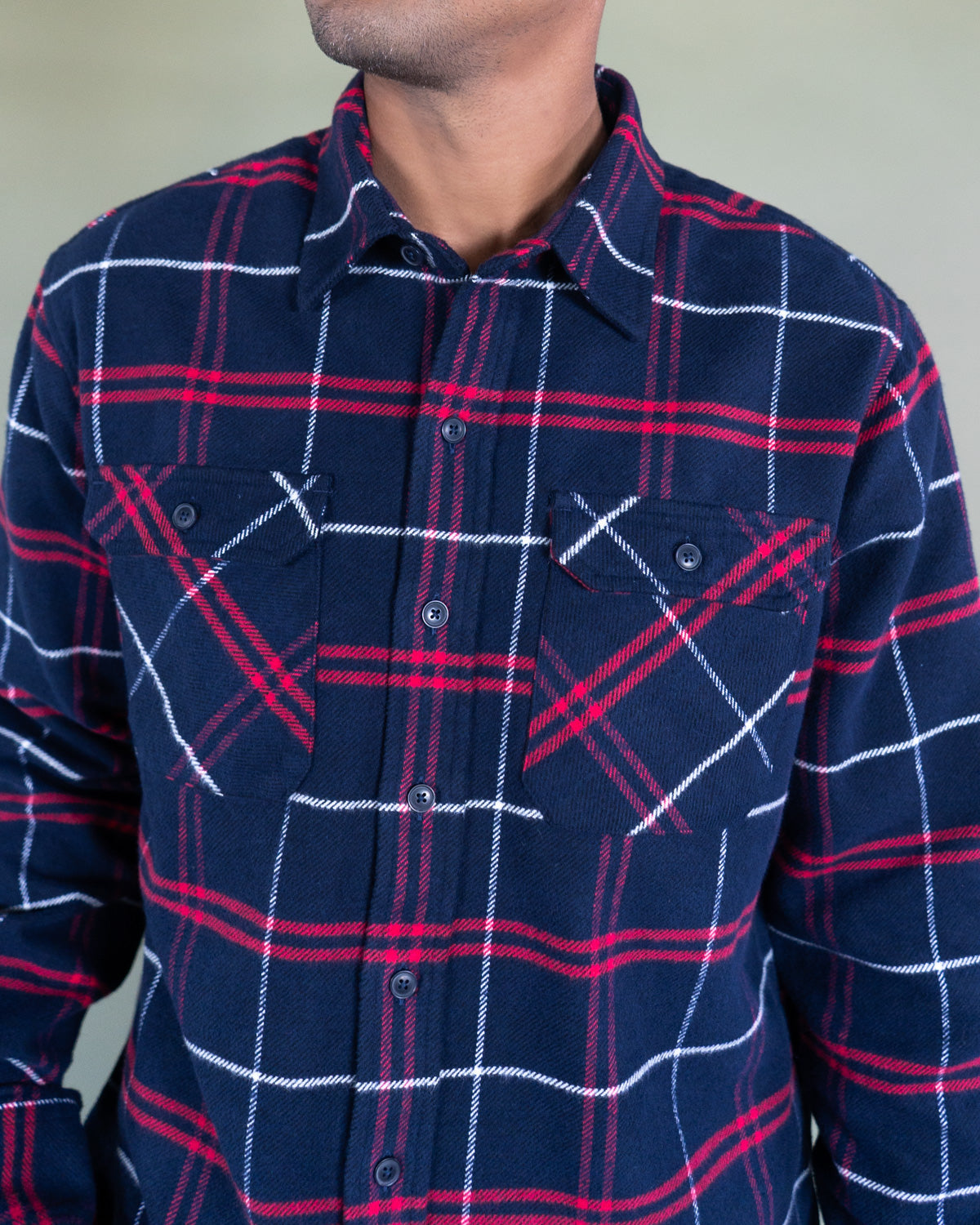Grand Flannel, Marine Plaid MuskOx Flannels