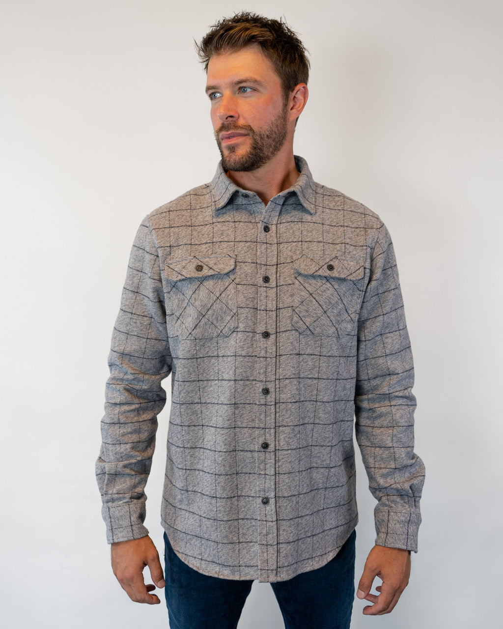 Grand Flannel, Pewter MuskOx Flannels