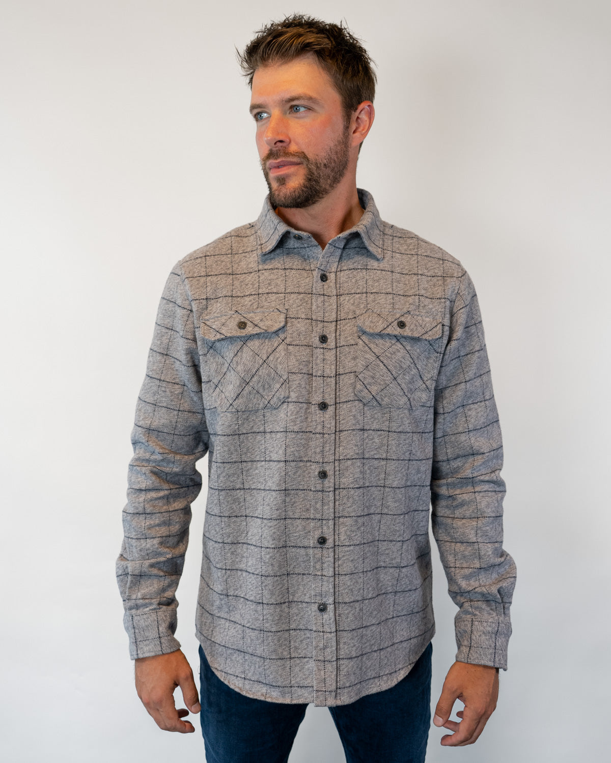 Grand Flannel, Pewter MuskOx Flannels